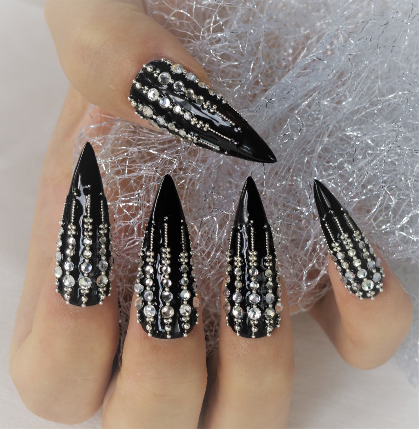   Black Diamond Press on Nails